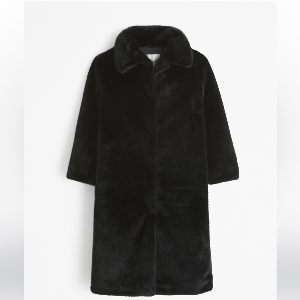 Abercrombie and Fitch Faur Fur Coat XS NWT